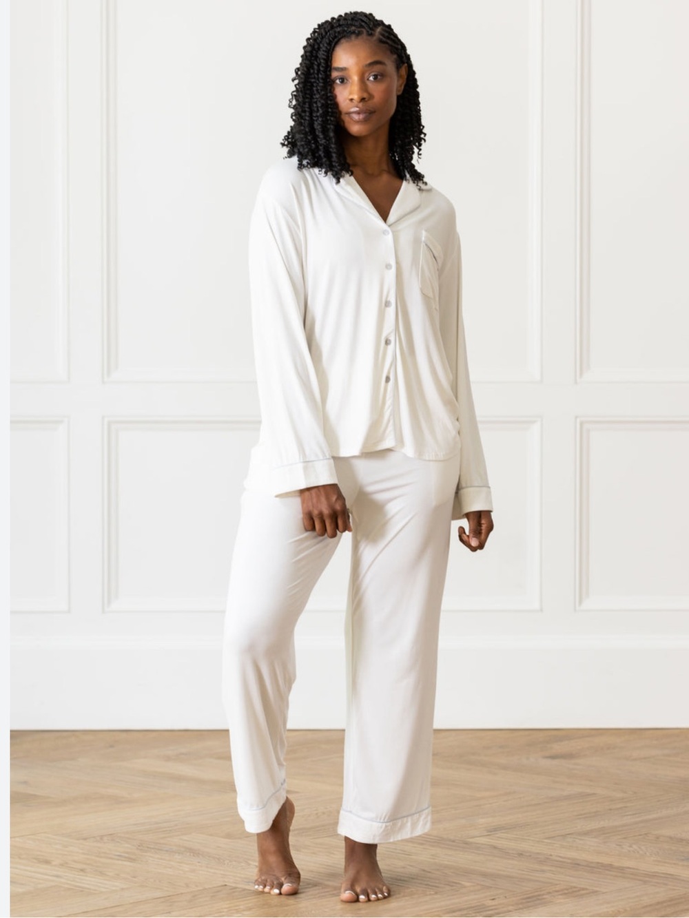 Cozy Earth pajamas set white L